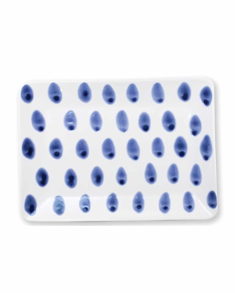 Santorini Dot Small Rectangular Platter